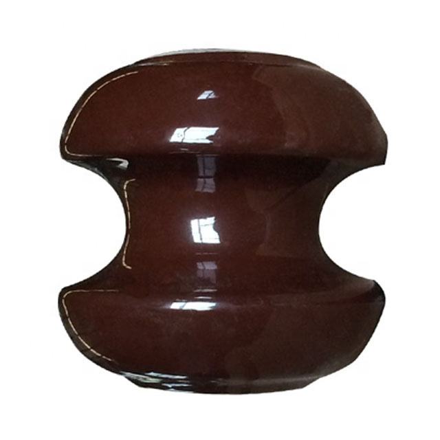 Low Voltage Brown Glazed Porcelain Ceramic Reel Insulator