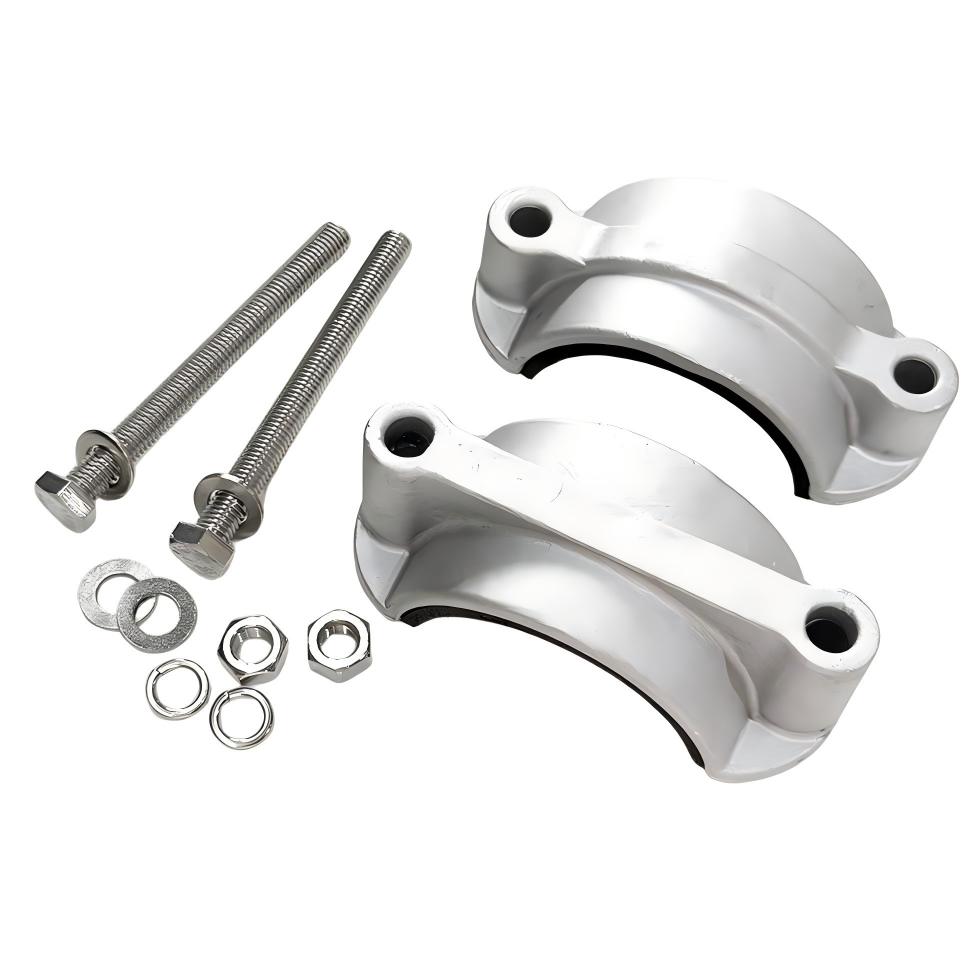 High Voltage Aluminum Cable Cleat Clamp Single Trefoil Cable Fixing Suspension Cable Cleats 