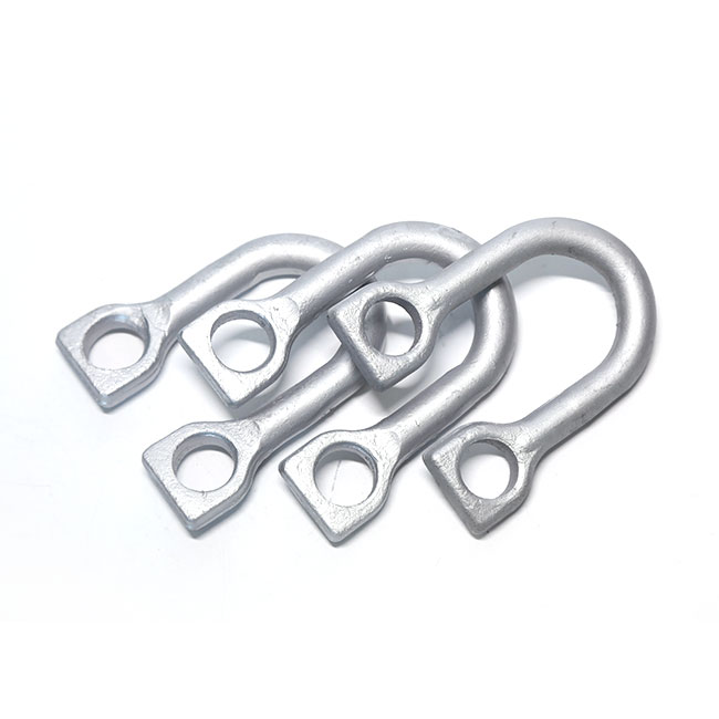 OEM Straight U Shackle Anchorage Galvanized Steel 16mm
