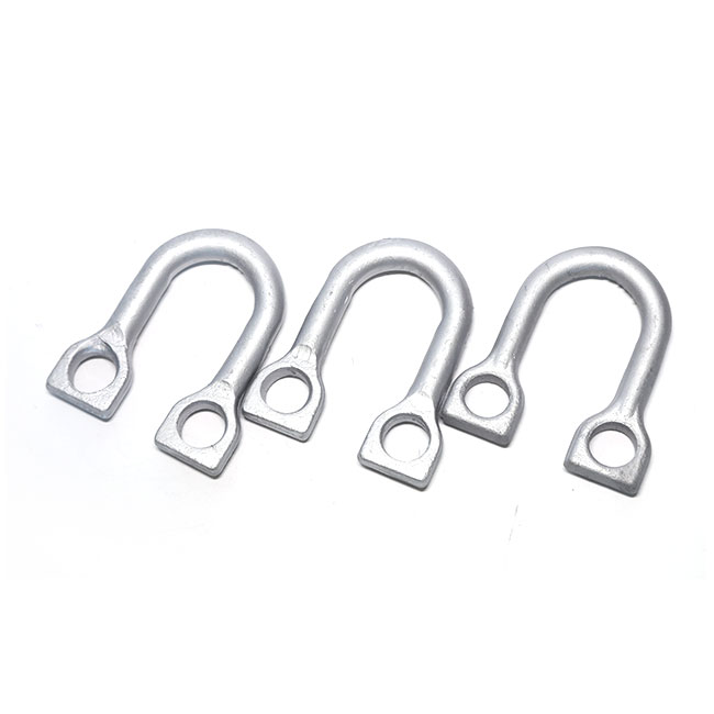 OEM Straight U Shackle Anchorage Galvanized Steel 16mm